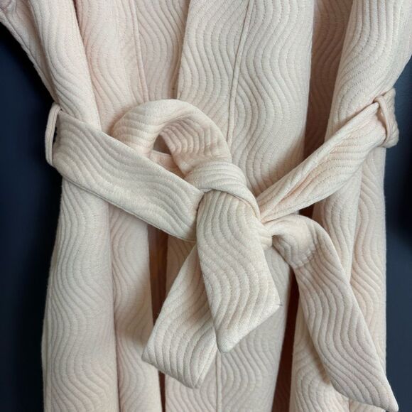 Soma Ballet Pastel Pink Super Soft Comfy Belted Robe Size S/M Half Sleeve Midi - Picture 7 of 11